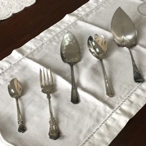 Silver Plate Serving Pieces, Set of 5